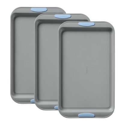 Pyrex Pyrex® Metal Bakeware 3-Piece Large Cookie Sheet Set in Cerulean