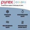 Pyrex Pyrex® Colors Sculpted Tinted 9" x 13" Baking Dish with Plastic Lid, Smoke