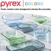 Pyrex Pyrex® Colors Sculpted Tinted 2.3-quart Mixing Bowl with Lid, Green