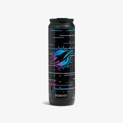 Igloo NFL Neon Miami Dolphins 20 Oz Flip ‘n’ Sip Tumbler